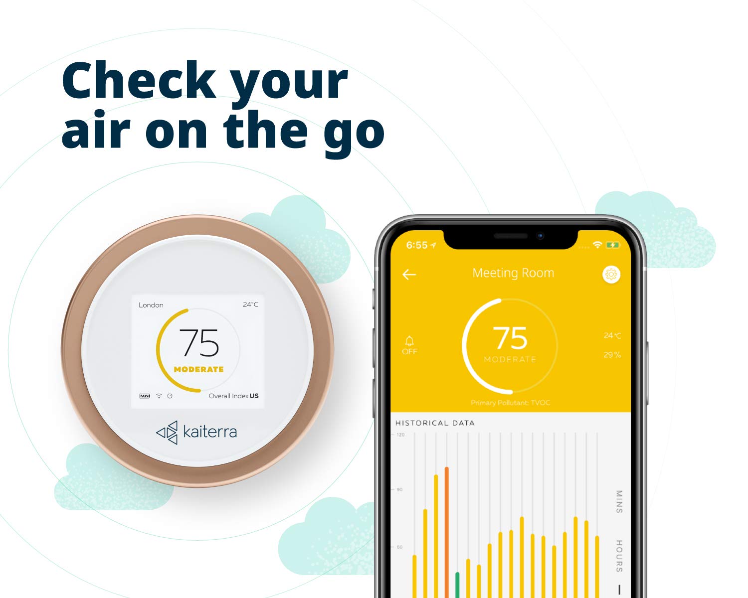 Track Harmful Chemicals - Indoor Air Quality Monitor (Laser Egg+ Chemical)