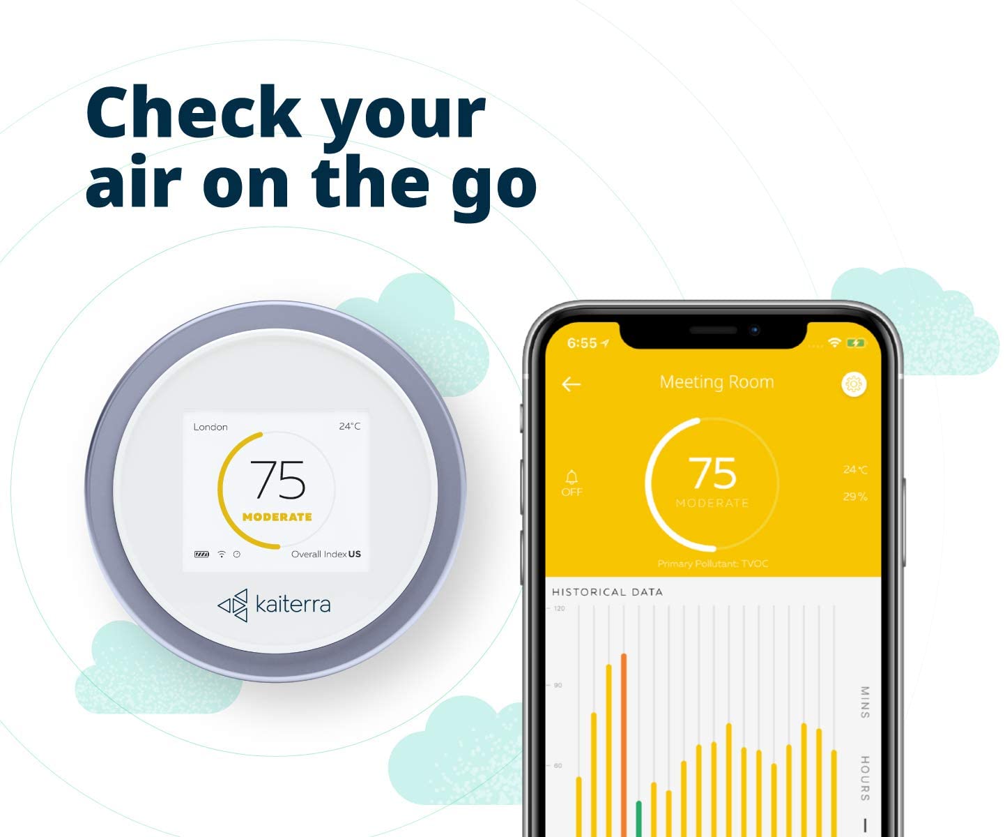 Track Harmful CO2 - Indoor Air Quality Monitor (Laser Egg+CO2 Sensor)