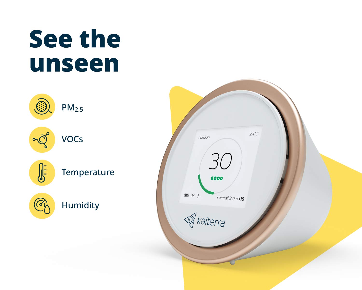 Track Harmful Chemicals - Indoor Air Quality Monitor (Laser Egg+ Chemical)